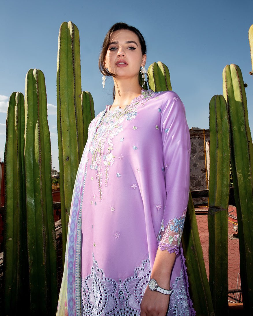 Mushq | Odyssey Lawn 26 | Ailyn-Brand:Mushq-Type:Ladies Clothes-Lavender-Lawn-House of Maryam- Buy in UK, USA