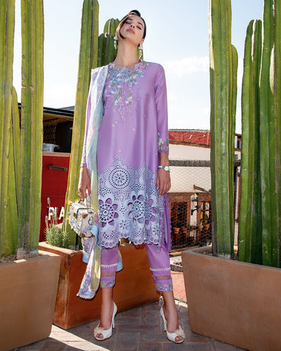 Mushq | Odyssey Lawn 26 | Ailyn-Brand:Mushq-Type:Ladies Clothes-Lavender-Lawn-House of Maryam- Buy in UK, USA
