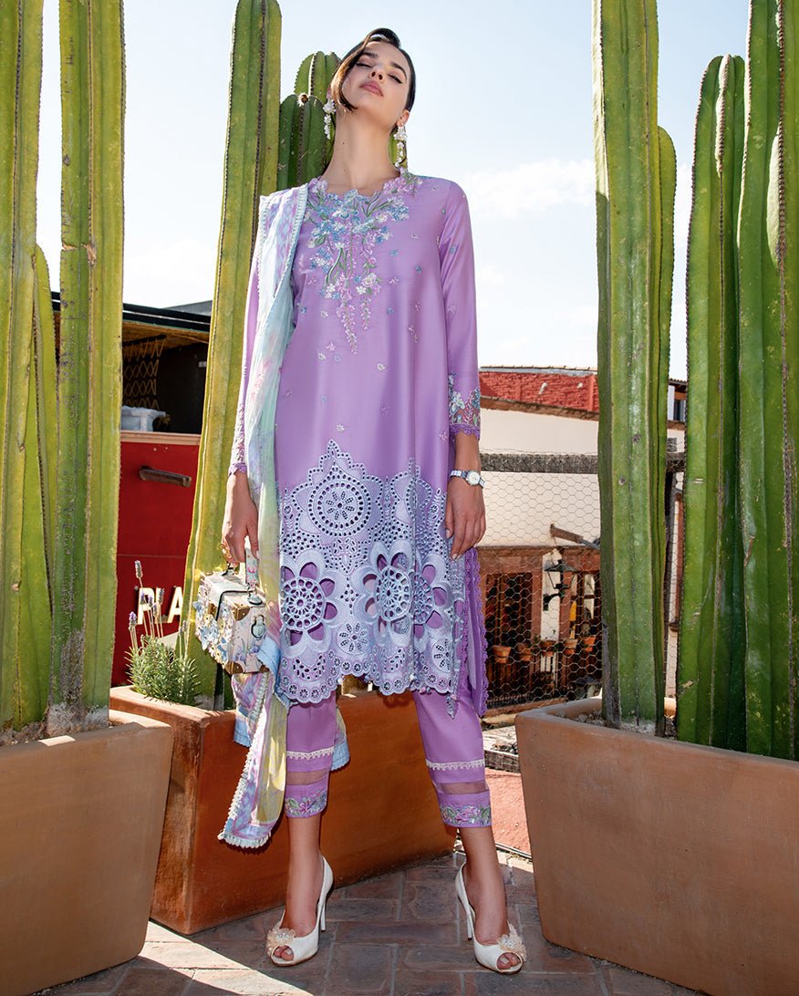 Mushq | Odyssey Lawn 26 | Ailyn-Brand:Mushq-Type:Ladies Clothes-Lavender-Lawn-House of Maryam- Buy in UK, USA