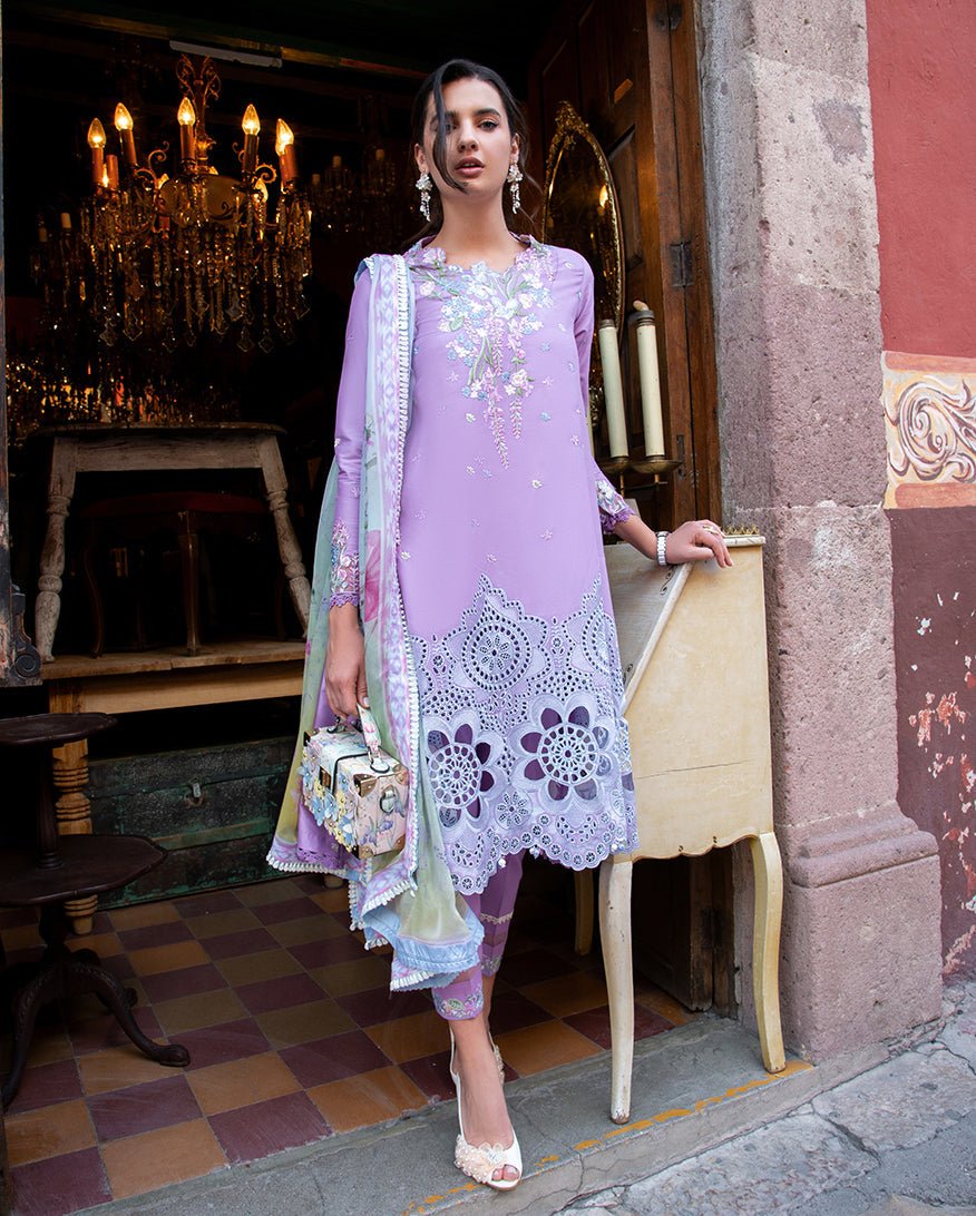 Mushq | Odyssey Lawn 26 | Ailyn-Brand:Mushq-Type:Ladies Clothes-Lavender-Lawn-House of Maryam- Buy in UK, USA