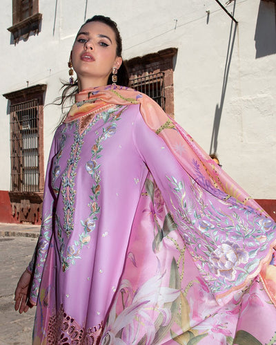 Mushq | Odyssey Lawn 26 | Alba-Brand:Mushq-Type:Ladies Clothes-Lilac-Lawn-House of Maryam- Buy in UK, USA