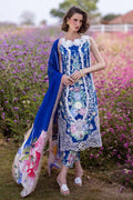 Mushq | Hemline The Secret Garden | BLUE MORPHO by Designer Mushq - House of Maryam - Pakistani Designer Ethnic Wear in {{ shop.shopifyCountryName }}