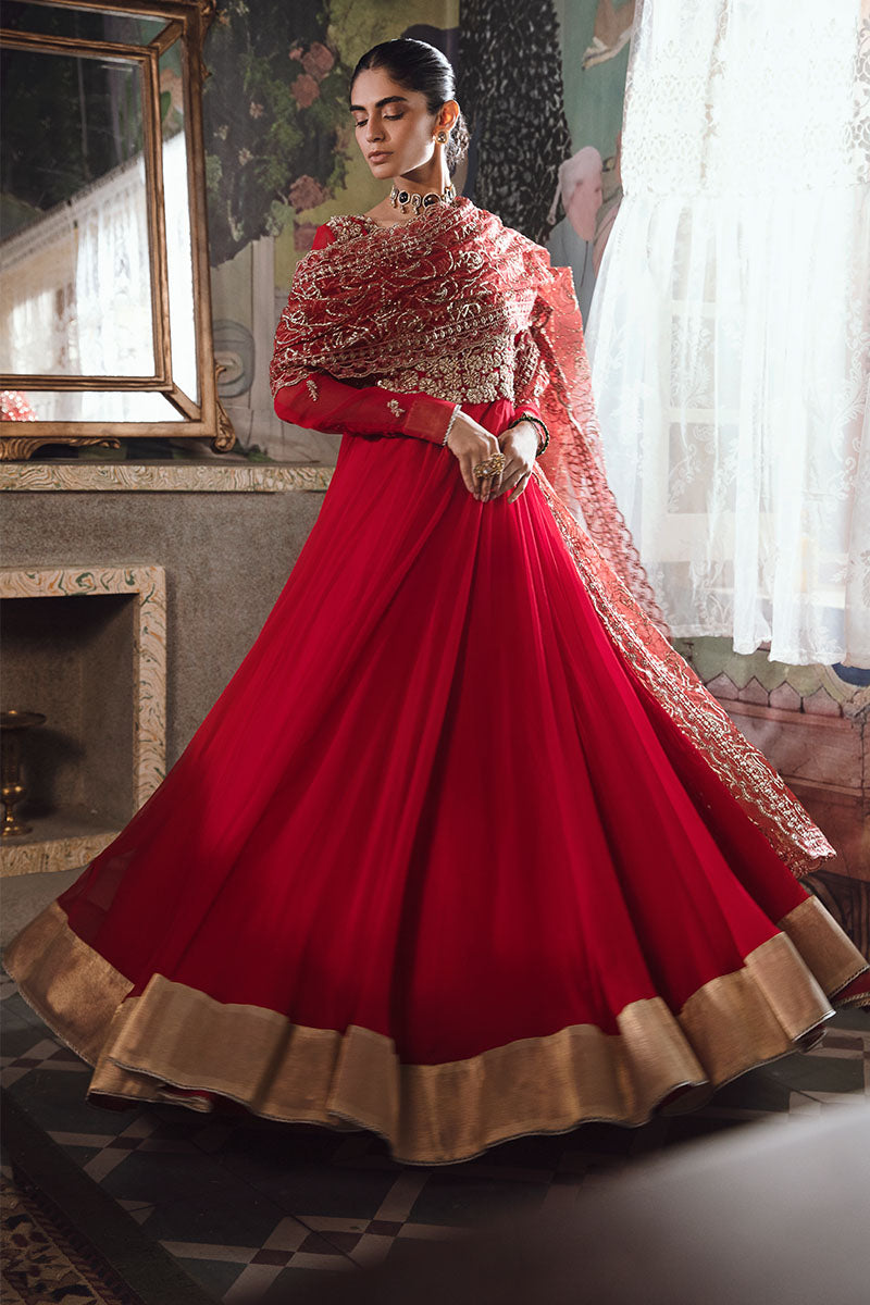 Mushq | Irha Kalidaar Chiffon Pret | RAYA -  Mushq Formal - Original Designer Dress - House of Maryam