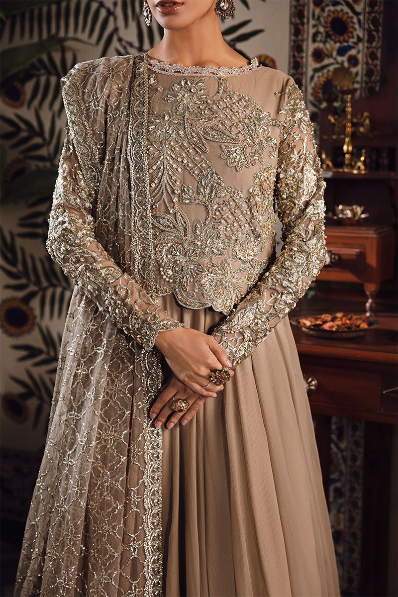 Mushq | Irha Kalidaar Chiffon Pret | HAZEL -  Mushq Formal - Original Designer Dress - House of Maryam