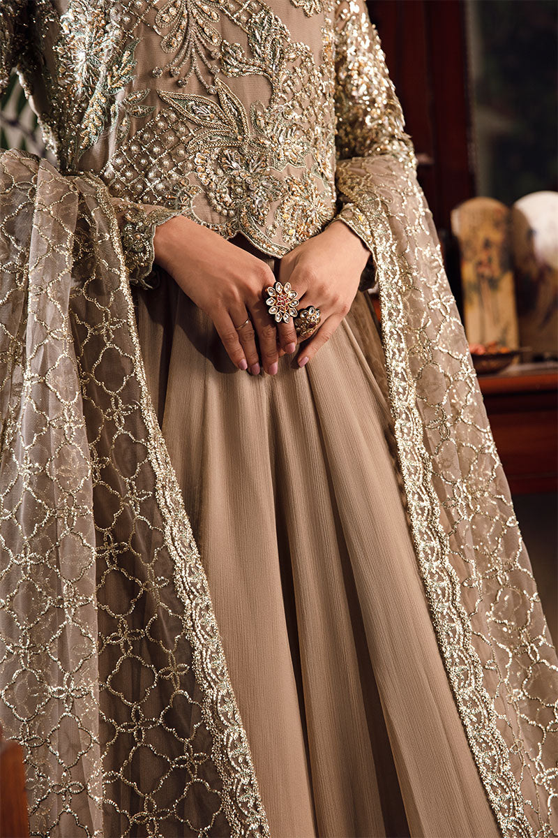 Mushq | Irha Kalidaar Chiffon Pret | HAZEL -  Mushq Formal - Original Designer Dress - House of Maryam