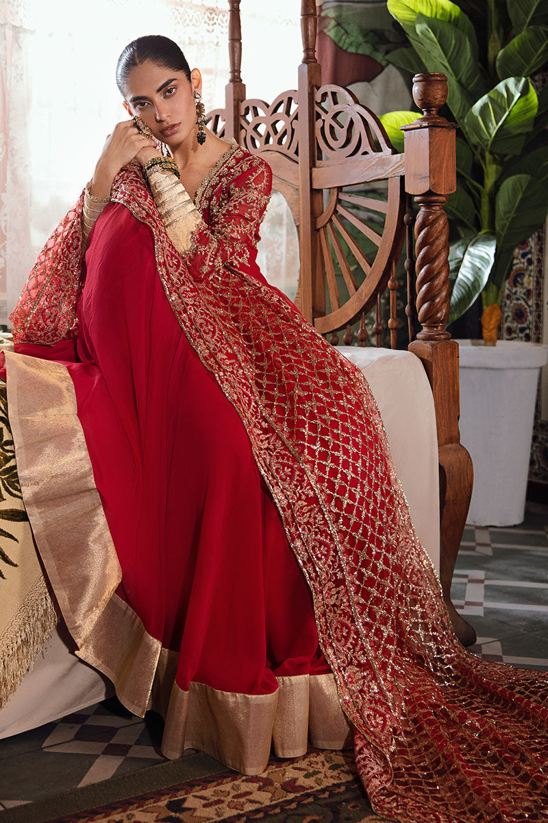 Mushq | Irha Kalidaar Chiffon Pret | MALIAH -  Mushq Formal - Original Designer Dress - House of Maryam