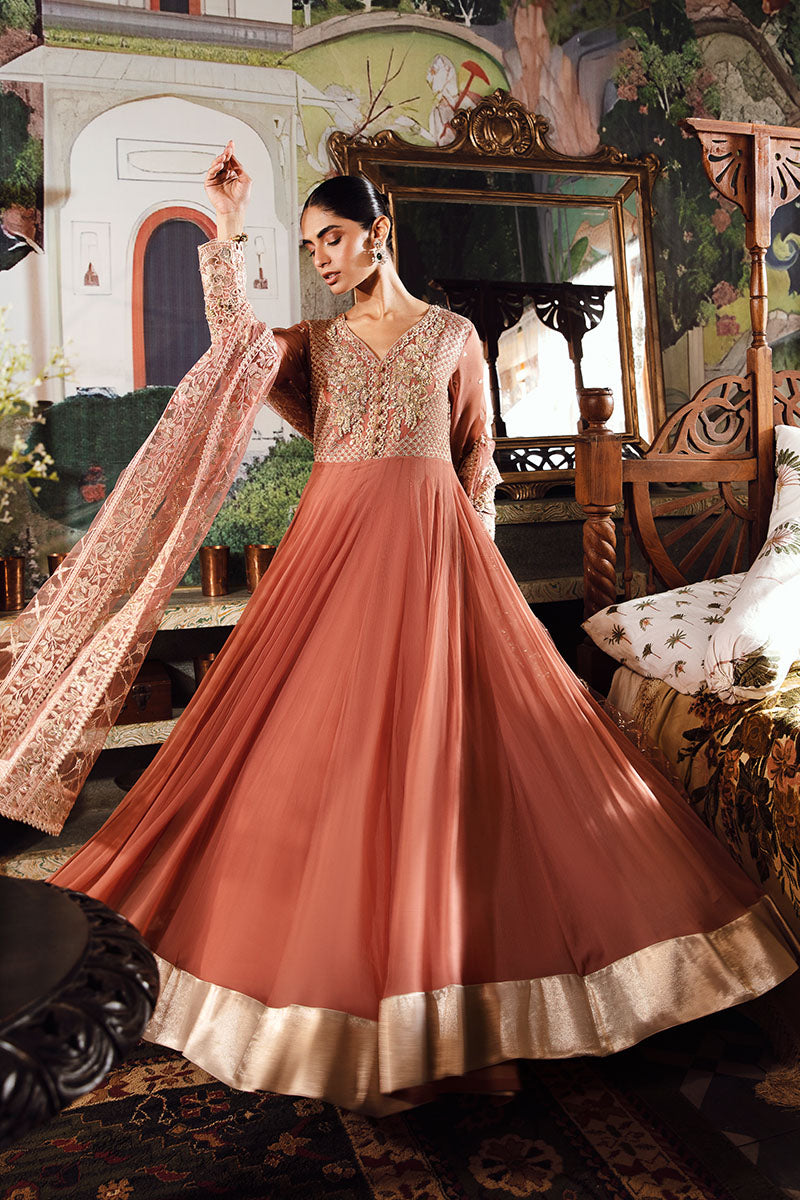 Mushq | Irha Kalidaar Chiffon Pret | AYLA -  Mushq Formal - Original Designer Dress - House of Maryam