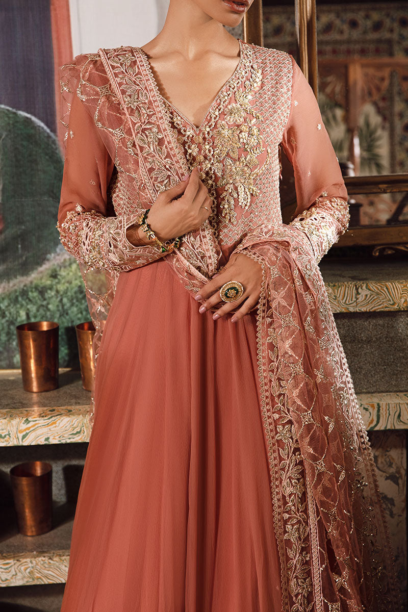 Mushq | Irha Kalidaar Chiffon Pret | AYLA -  Mushq Formal - Original Designer Dress - House of Maryam