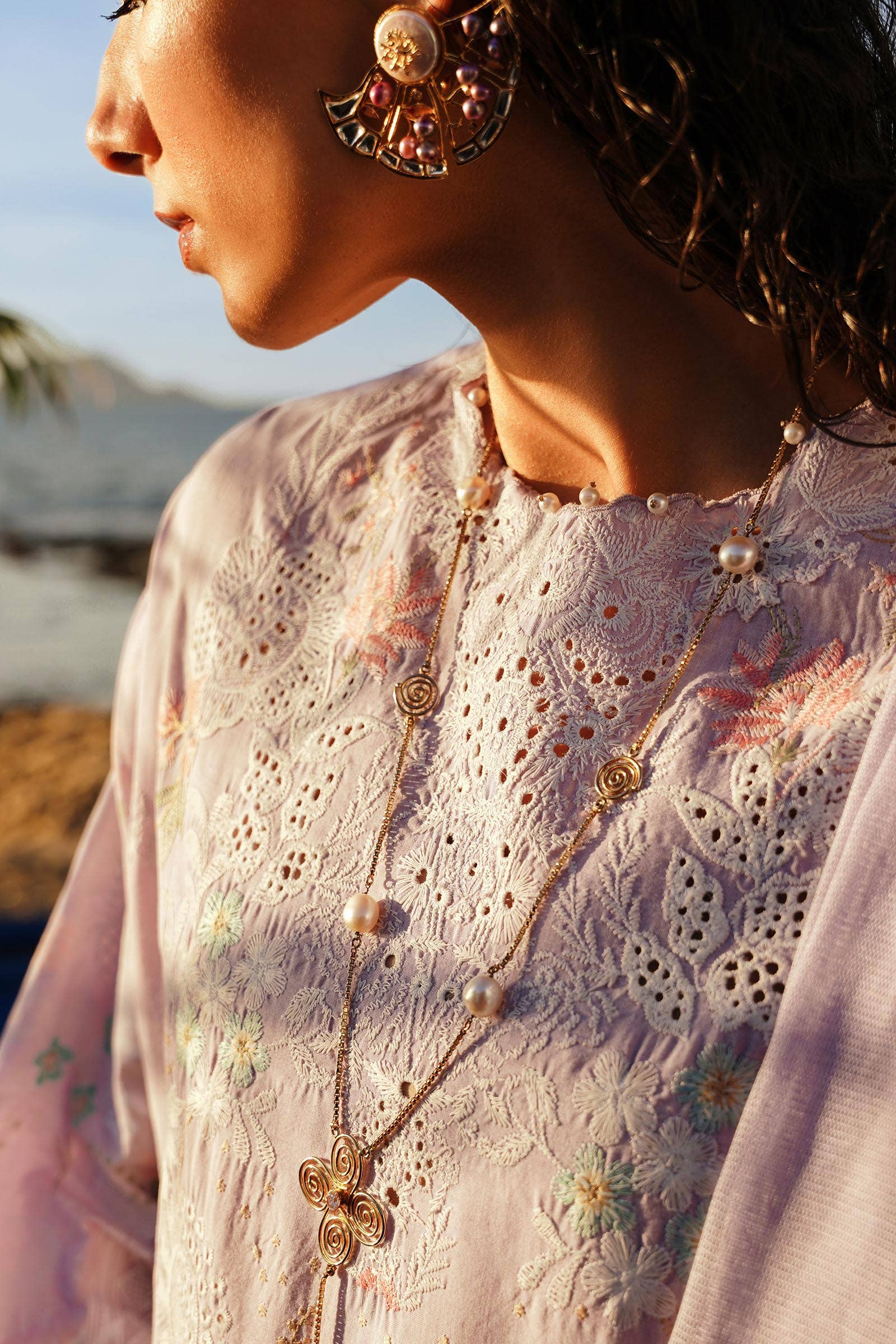 Sana Safinaz | Muzlin Spring 24 | M241-009B-DF -  Sana Safinaz Luxury -  House of Maryam