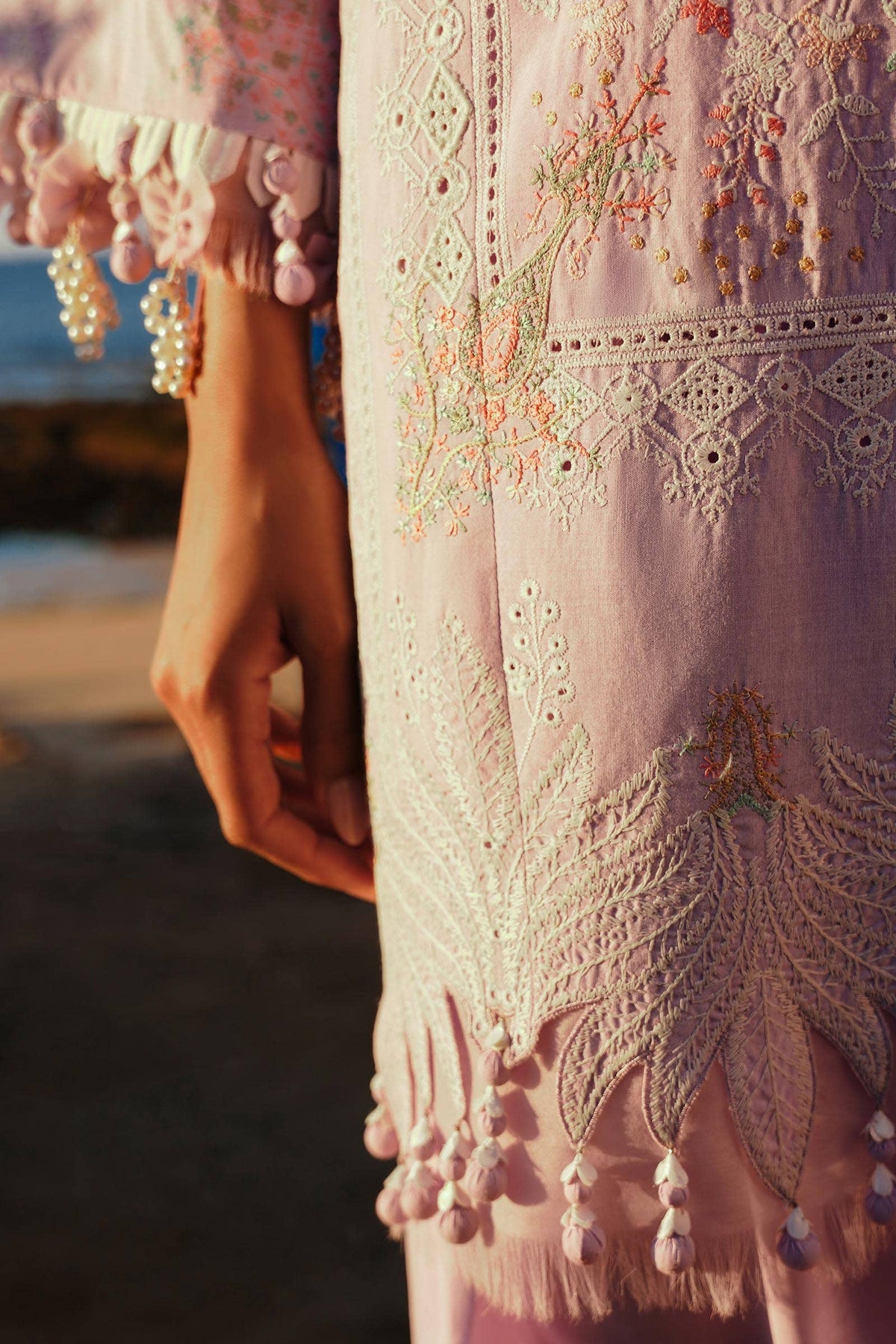 Sana Safinaz | Muzlin Spring 24 | M241-009B-DF -  Sana Safinaz Luxury - Original Designer Dress - House of Maryam