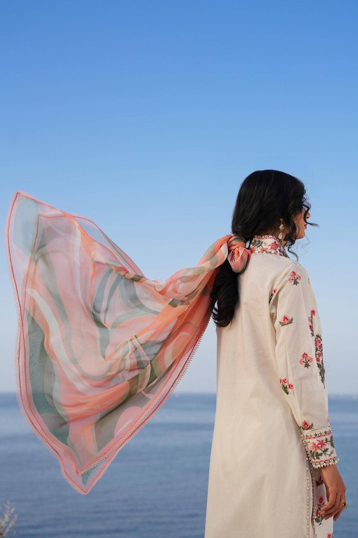 Sana Safinaz | Muzlin Spring 24 | M241-010A-CJ -  Sana Safinaz Luxury - Original Designer Dress - House of Maryam