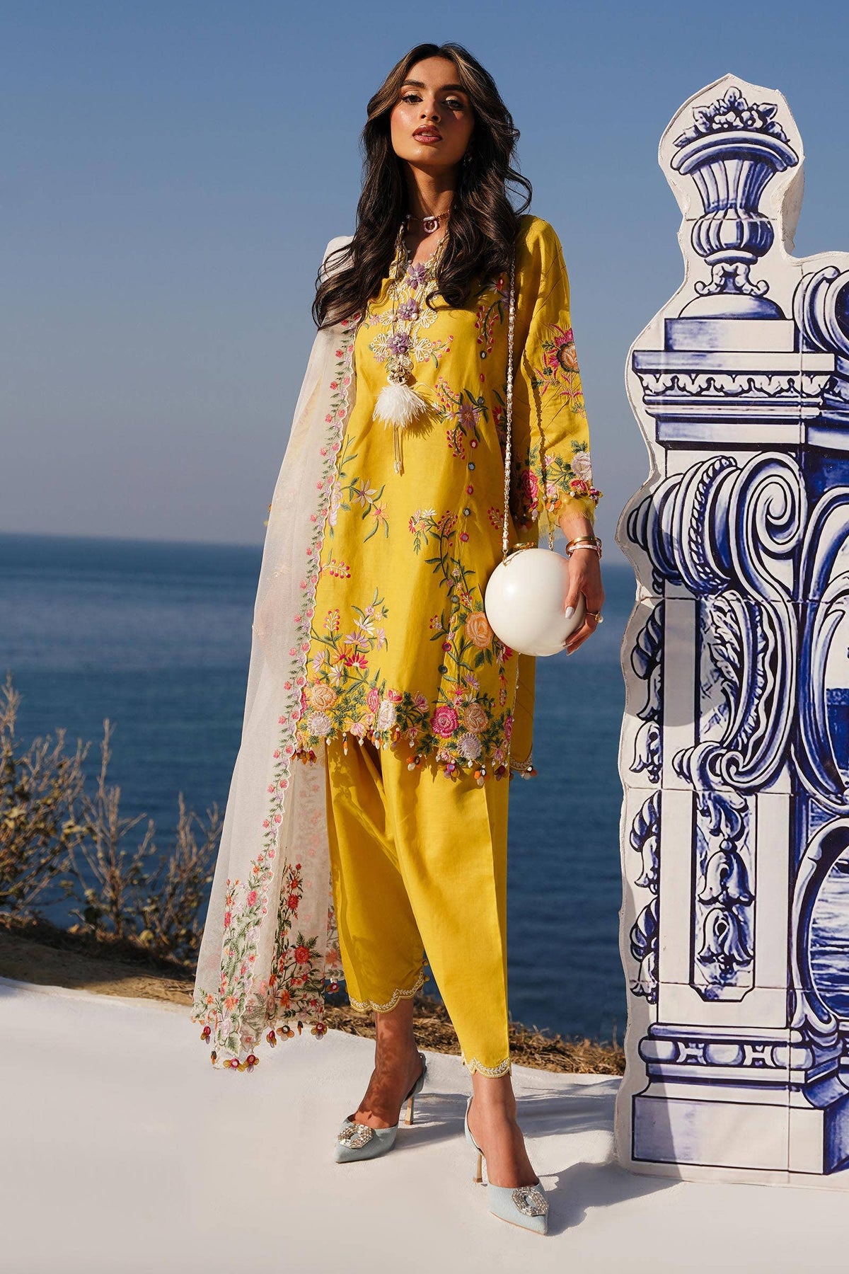 Sana Safinaz | Muzlin Spring 24 | M241-002A-CX -  Sana Safinaz Luxury - Original Designer Dress - House of Maryam
