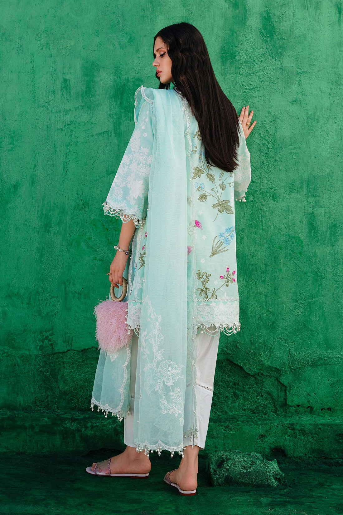 Sana Safinaz | Muzlin Spring 24 | M241-011B-CW -  sana Luxury -  House of Maryam
