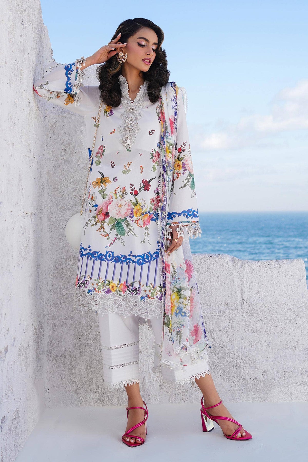 Sana Safinaz | Muzlin Spring 24 | M241-012A-CI -  Sana Safinaz Luxury - Original Designer Dress - House of Maryam