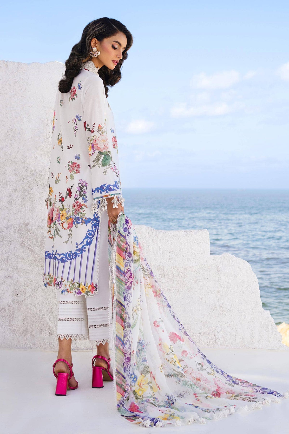 Sana Safinaz | Muzlin Spring 24 | M241-012A-CI -  Sana Safinaz Luxury - Original Designer Dress - House of Maryam