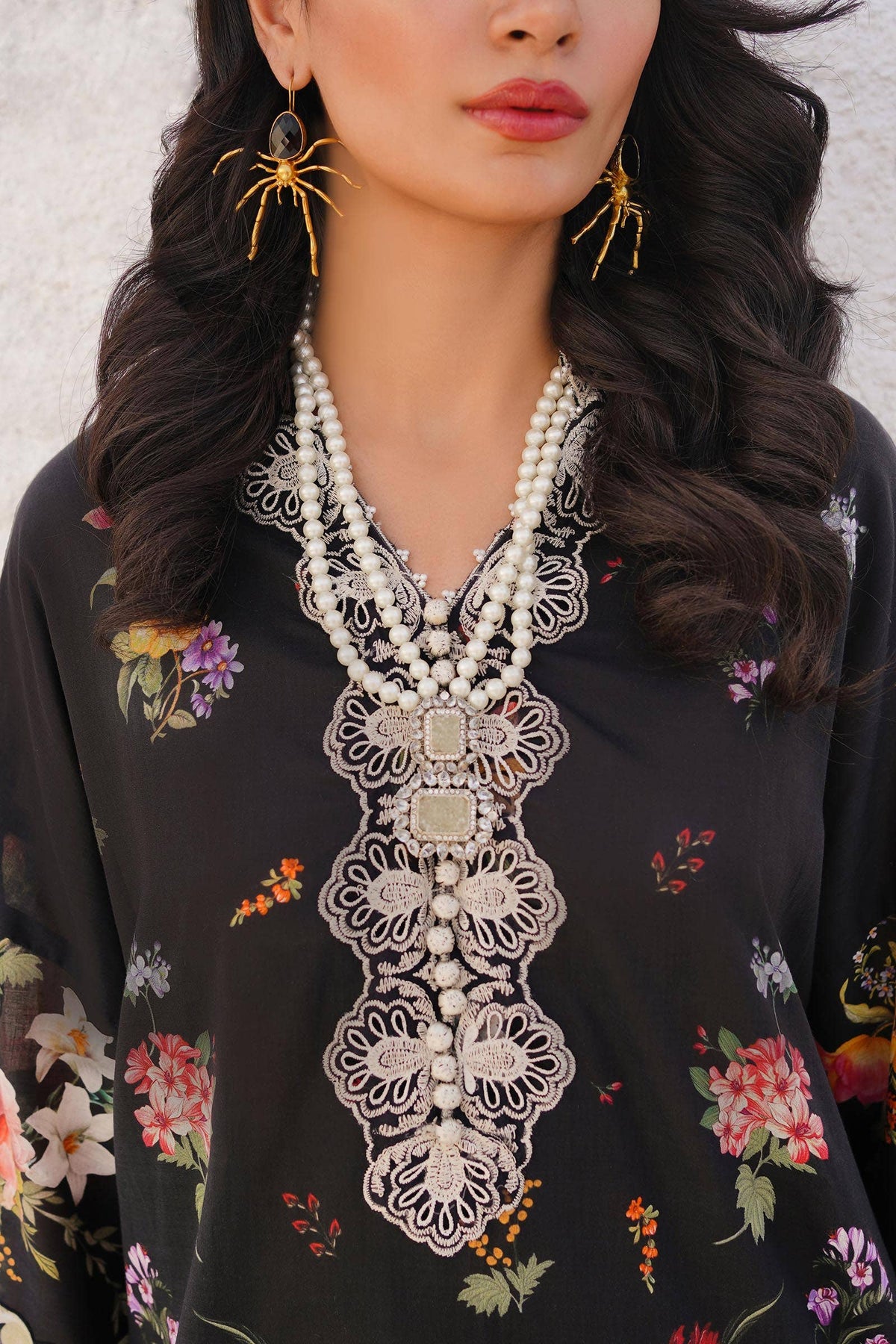 Sana Safinaz | Muzlin Spring 24 | M241-012B-CI -  Sana Safinaz Luxury - Original Designer Dress - House of Maryam