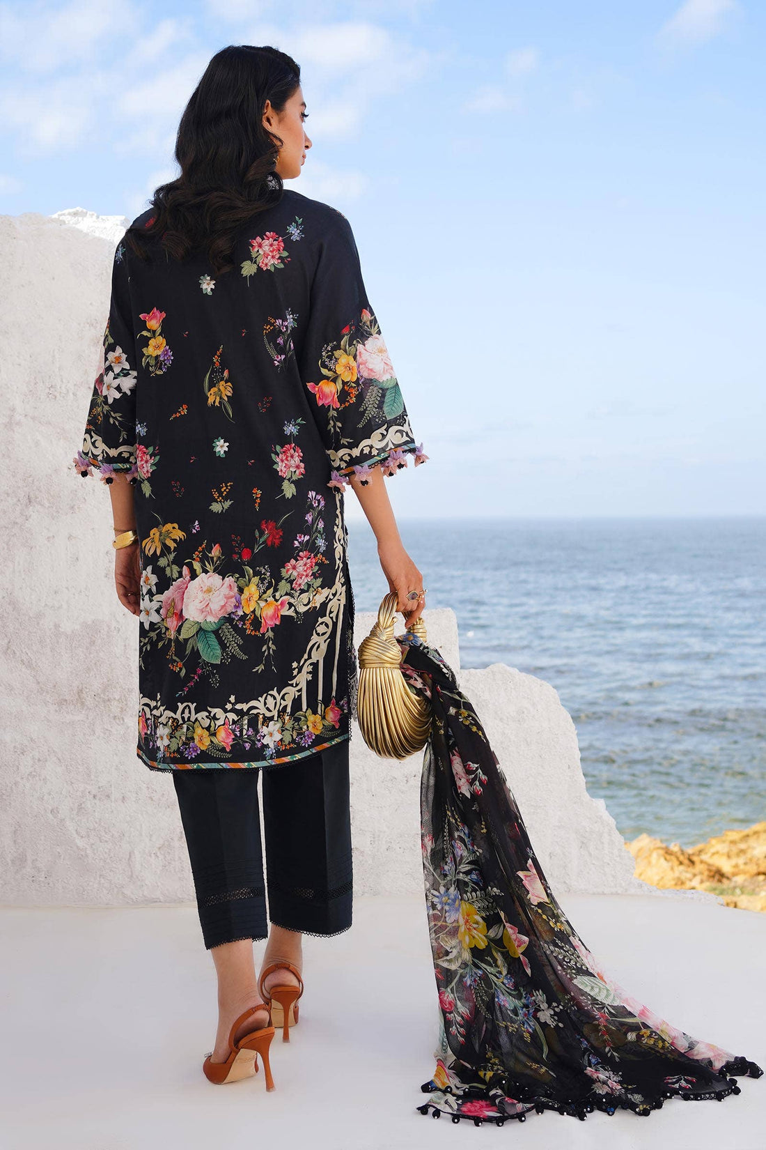Sana Safinaz | Muzlin Spring 24 | M241-012B-CI -  Sana Safinaz Luxury -  House of Maryam