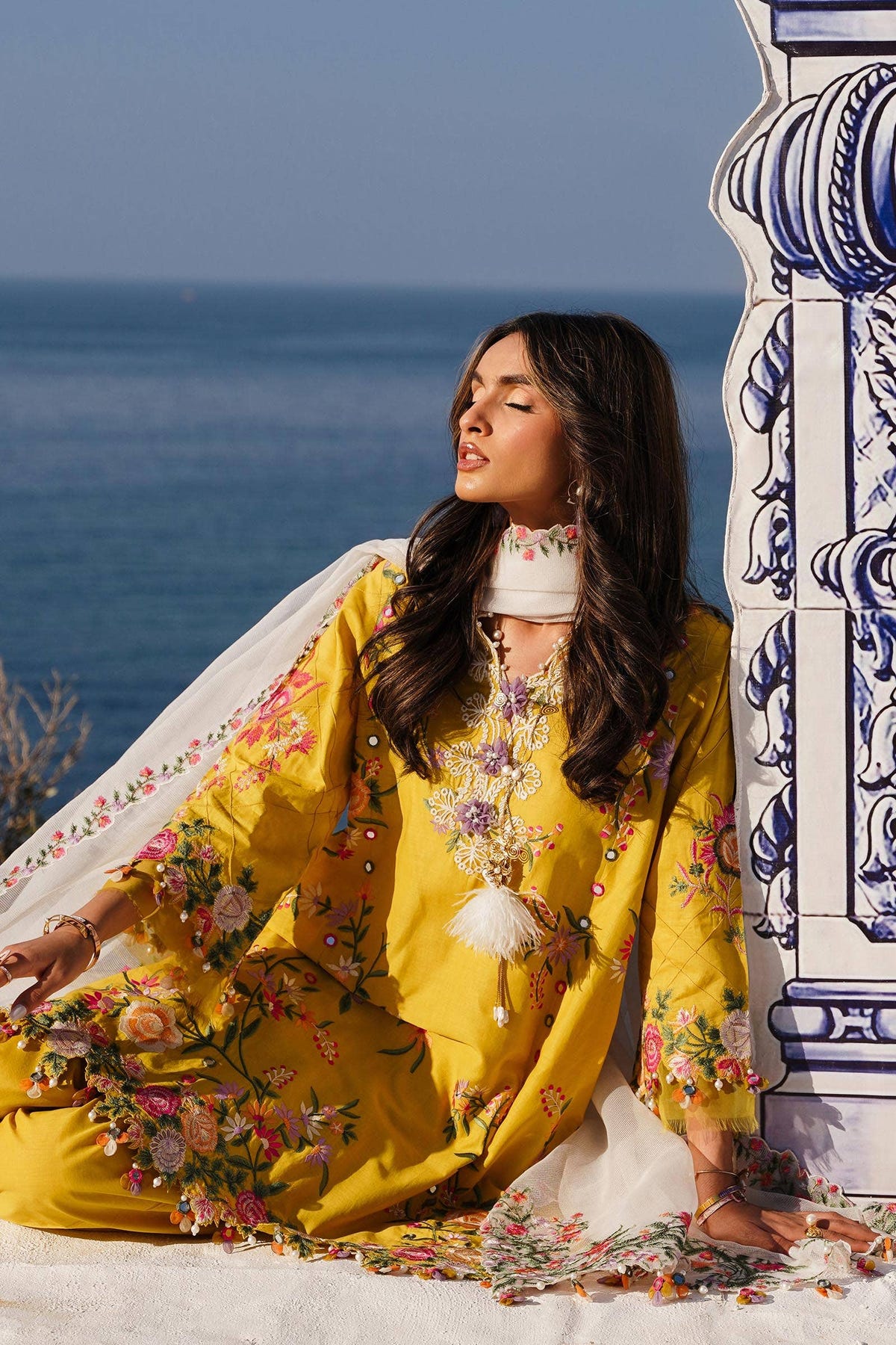 Sana Safinaz | Muzlin Spring 24 | M241-002A-CX -  Sana Safinaz Luxury - Original Designer Dress - House of Maryam