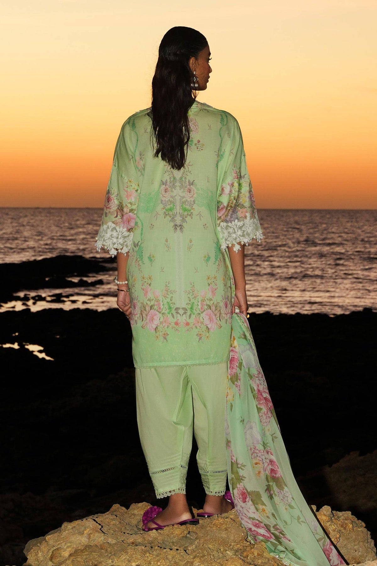Sana Safinaz | Muzlin Spring 24 | M241-013B-CI -  Sana Safinaz Luxury - Original Designer Dress - House of Maryam