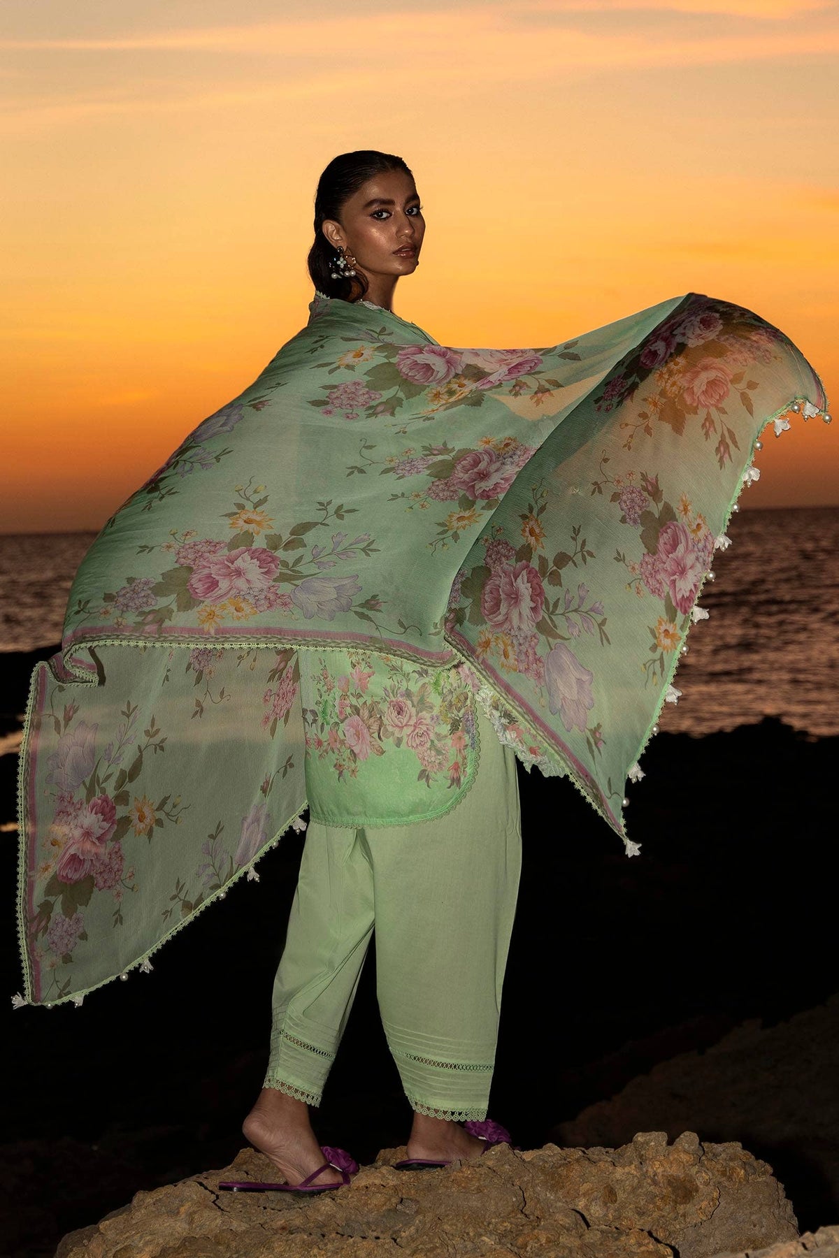 Sana Safinaz | Muzlin Spring 24 | M241-013B-CI -  Sana Safinaz Luxury - Original Designer Dress - House of Maryam