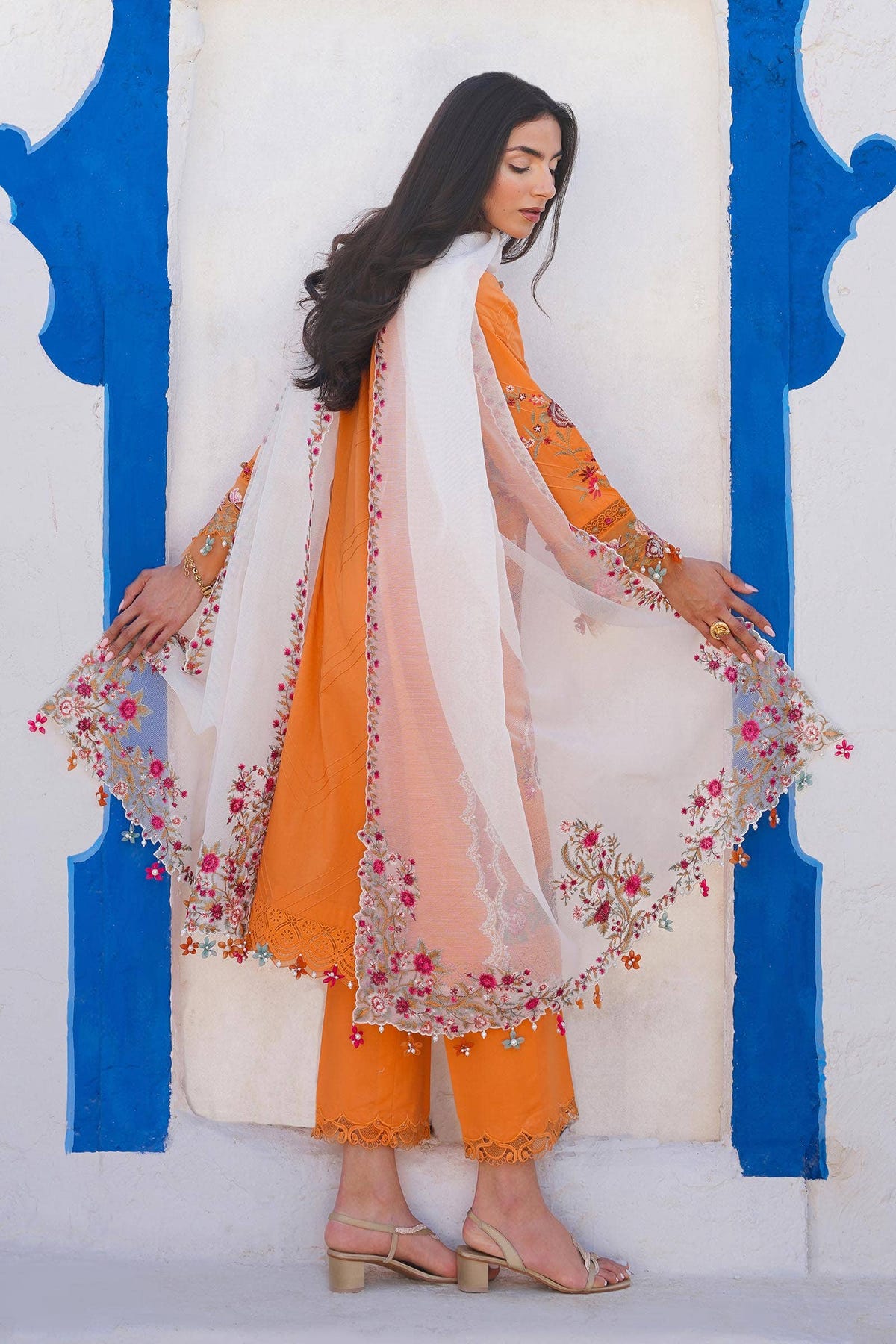 Sana Safinaz | Muzlin Spring 24 | M241-002B-CX -  Sana Safinaz Luxury - Original Designer Dress - House of Maryam
