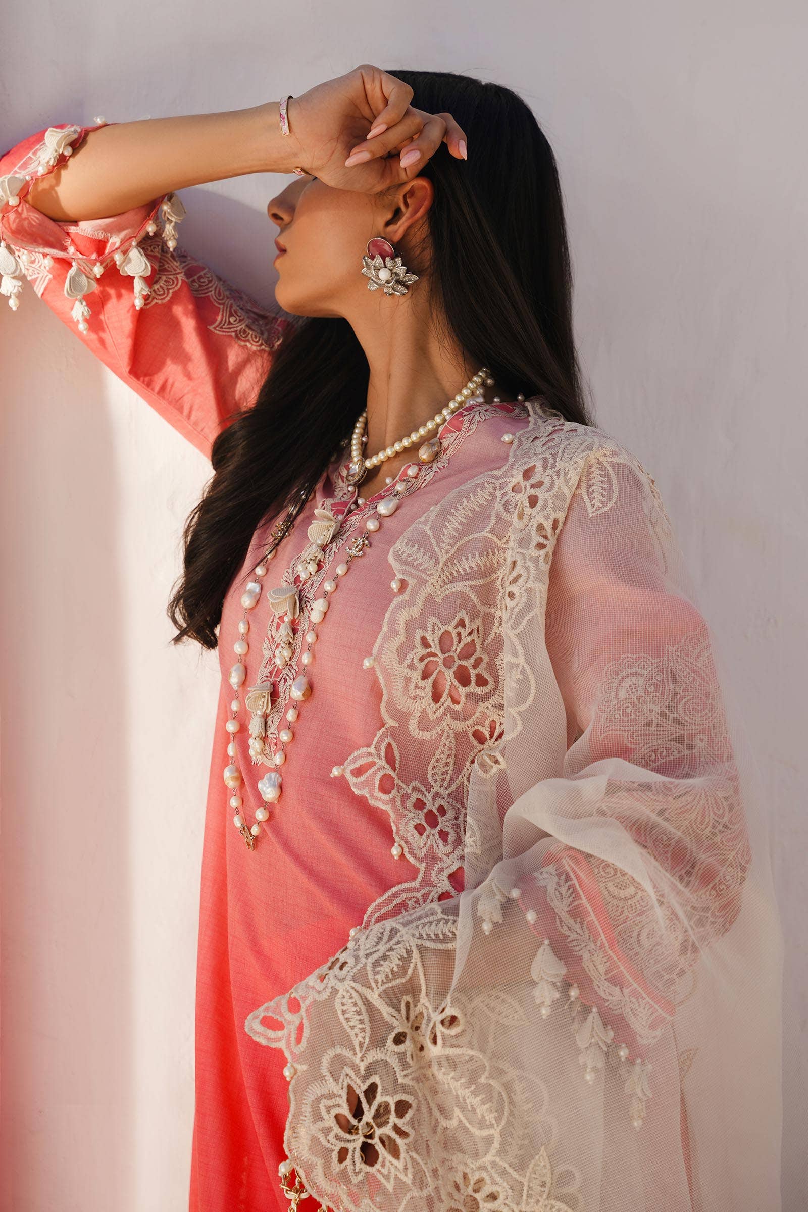 Sana Safinaz | Muzlin Spring 24 | M241-017A-CW -  Sana Safinaz Luxury -  House of Maryam