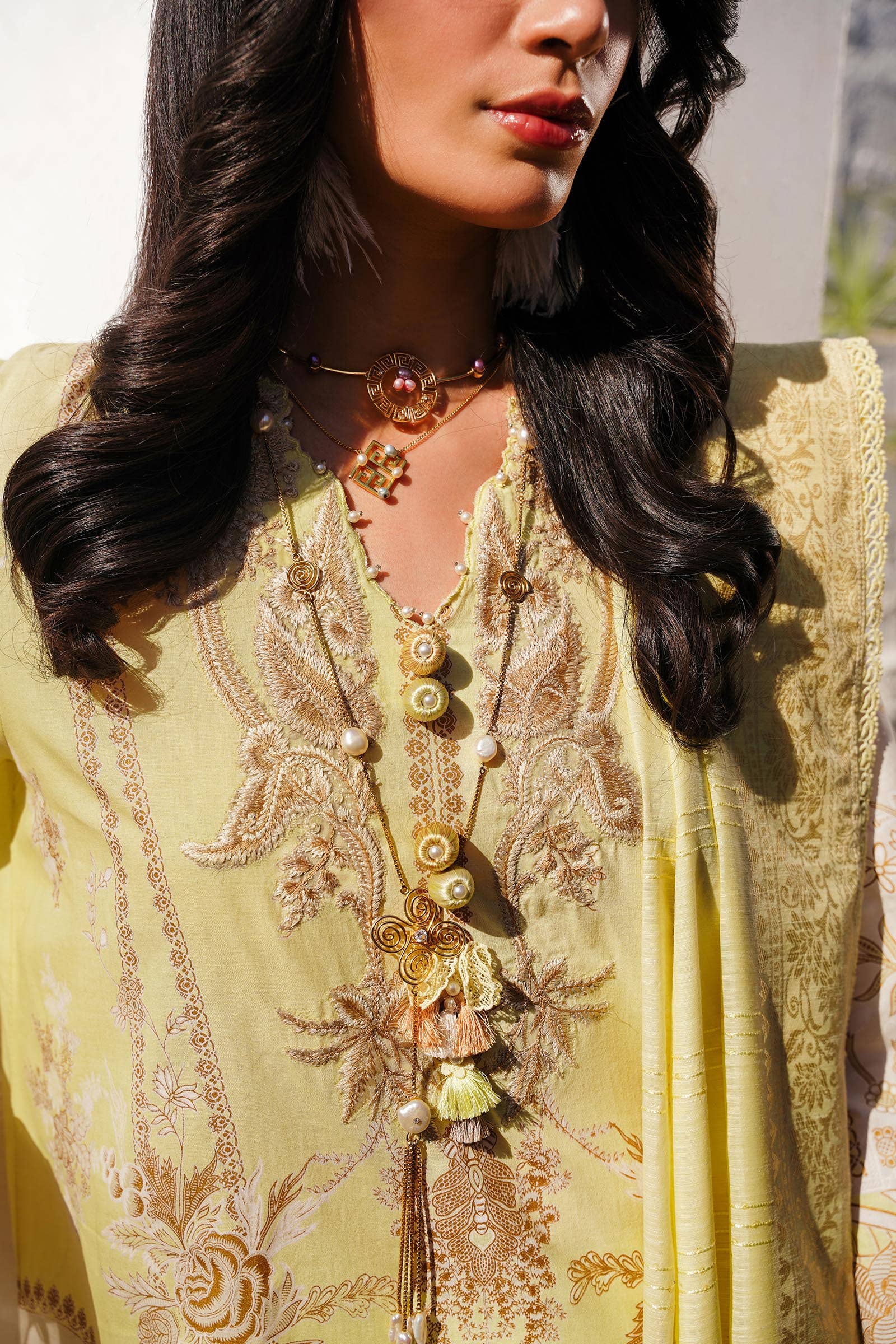 Sana Safinaz | Muzlin Spring 24 | M241-018A-CM -  Sana Safinaz Luxury -  House of Maryam