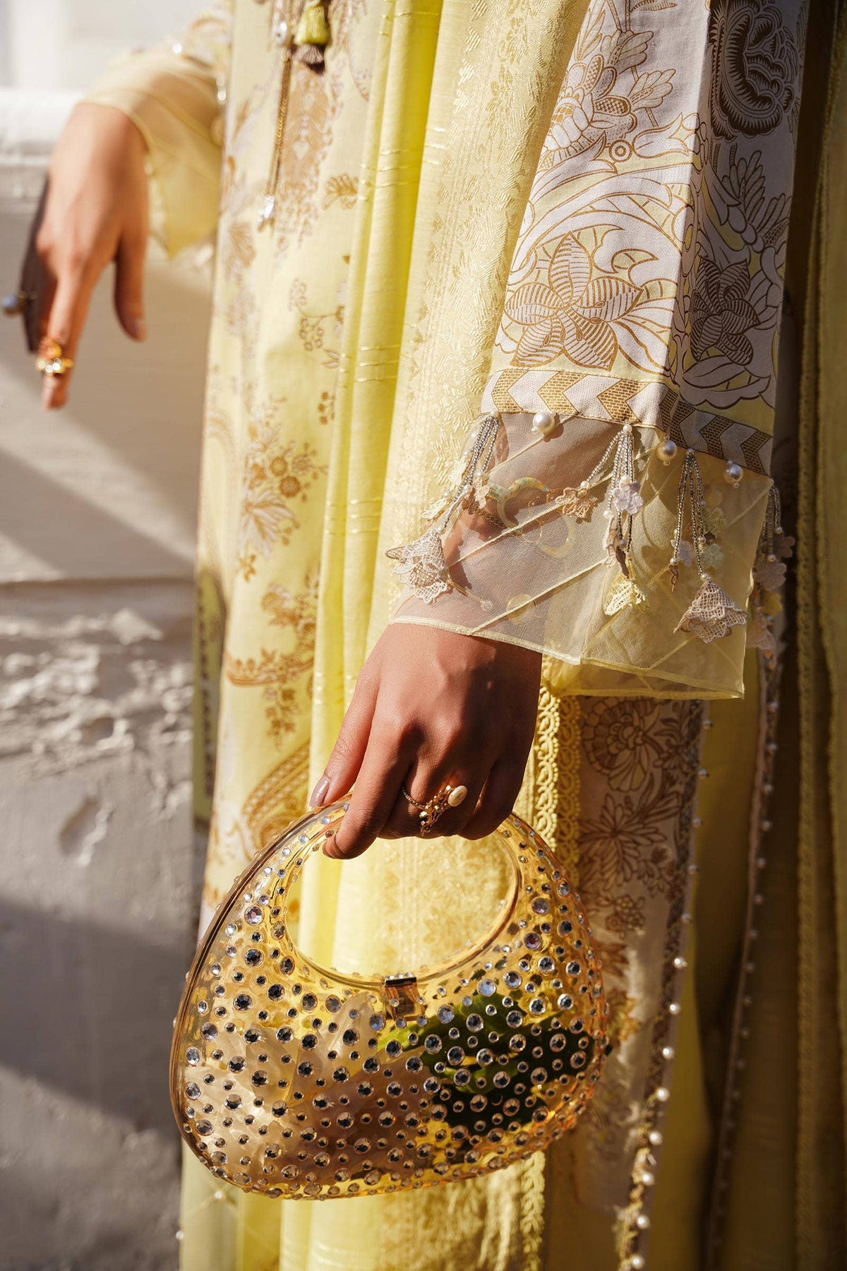 Sana Safinaz | Muzlin Spring 24 | M241-018A-CM -  Sana Safinaz Luxury - Original Designer Dress - House of Maryam