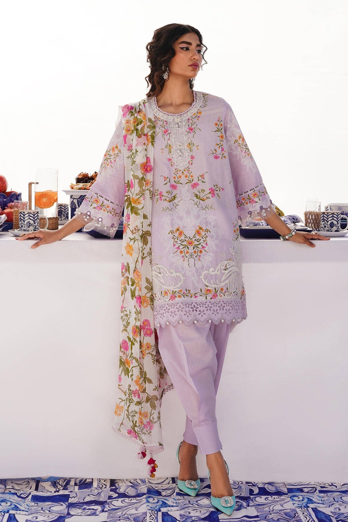 Sana Safinaz | Muzlin Spring 24 | M241-019A-CI -  Sana Safinaz Luxury - Original Designer Dress - House of Maryam