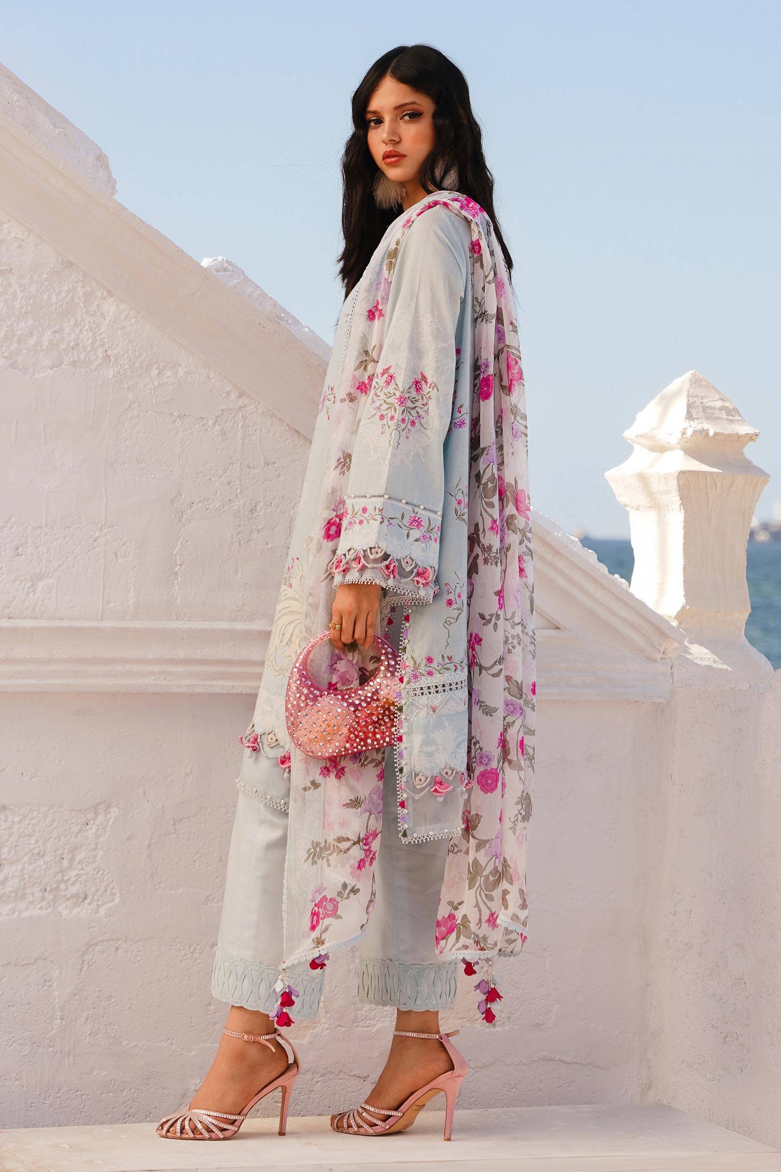 Sana Safinaz | Muzlin Spring 24 | M241-019B-CI -  Sana Safinaz Luxury -  House of Maryam