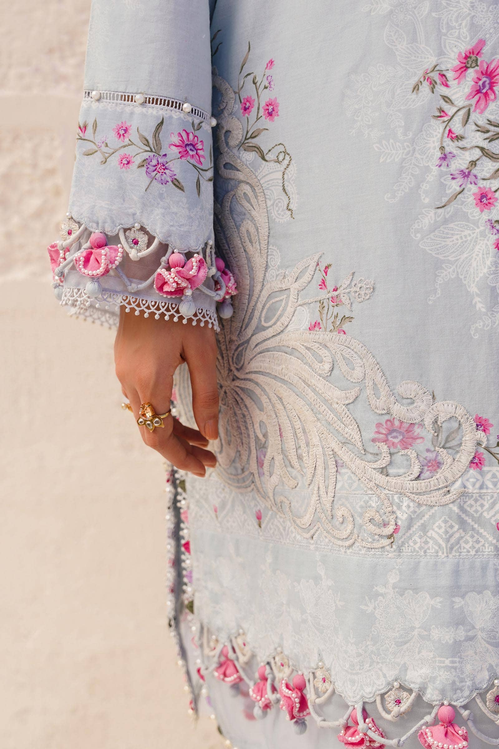 Sana Safinaz | Muzlin Spring 24 | M241-019B-CI -  Sana Safinaz Luxury -  House of Maryam