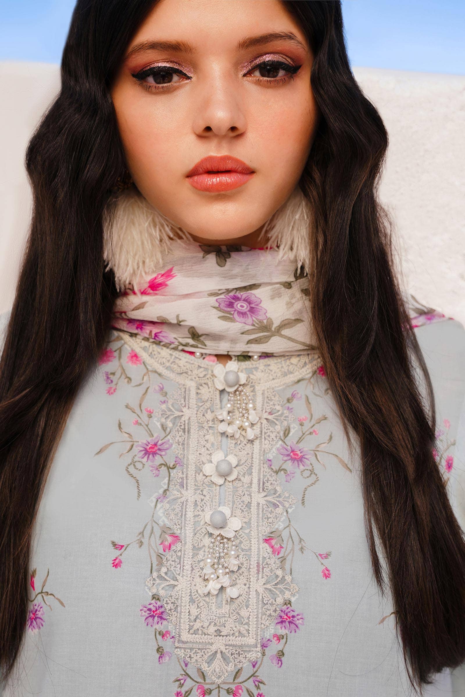 Sana Safinaz | Muzlin Spring 24 | M241-019B-CI -  Sana Safinaz Luxury -  House of Maryam