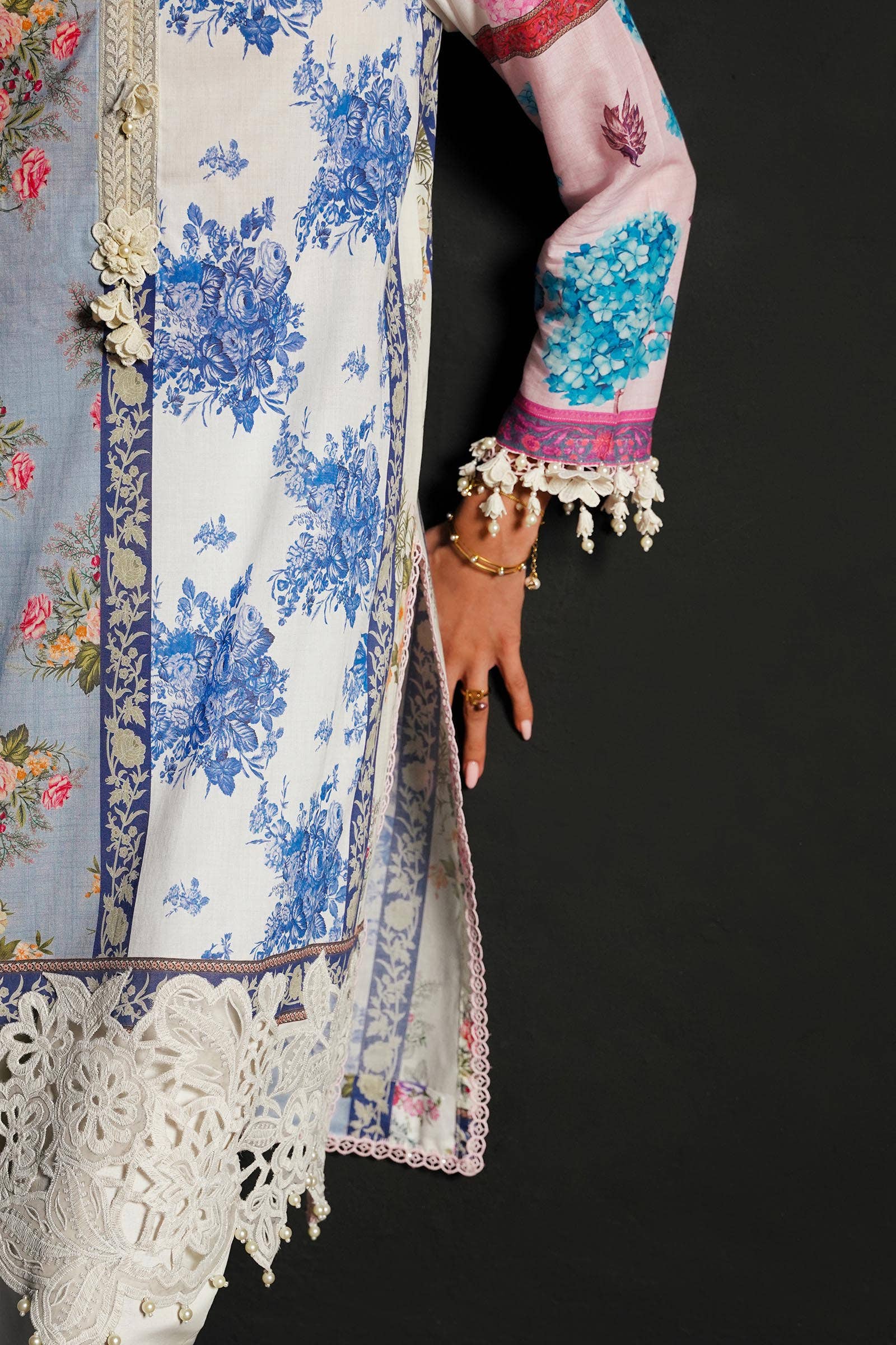 Sana Safinaz | Muzlin Spring 24 | M241-003A-CI -  Sana Safinaz Luxury -  House of Maryam