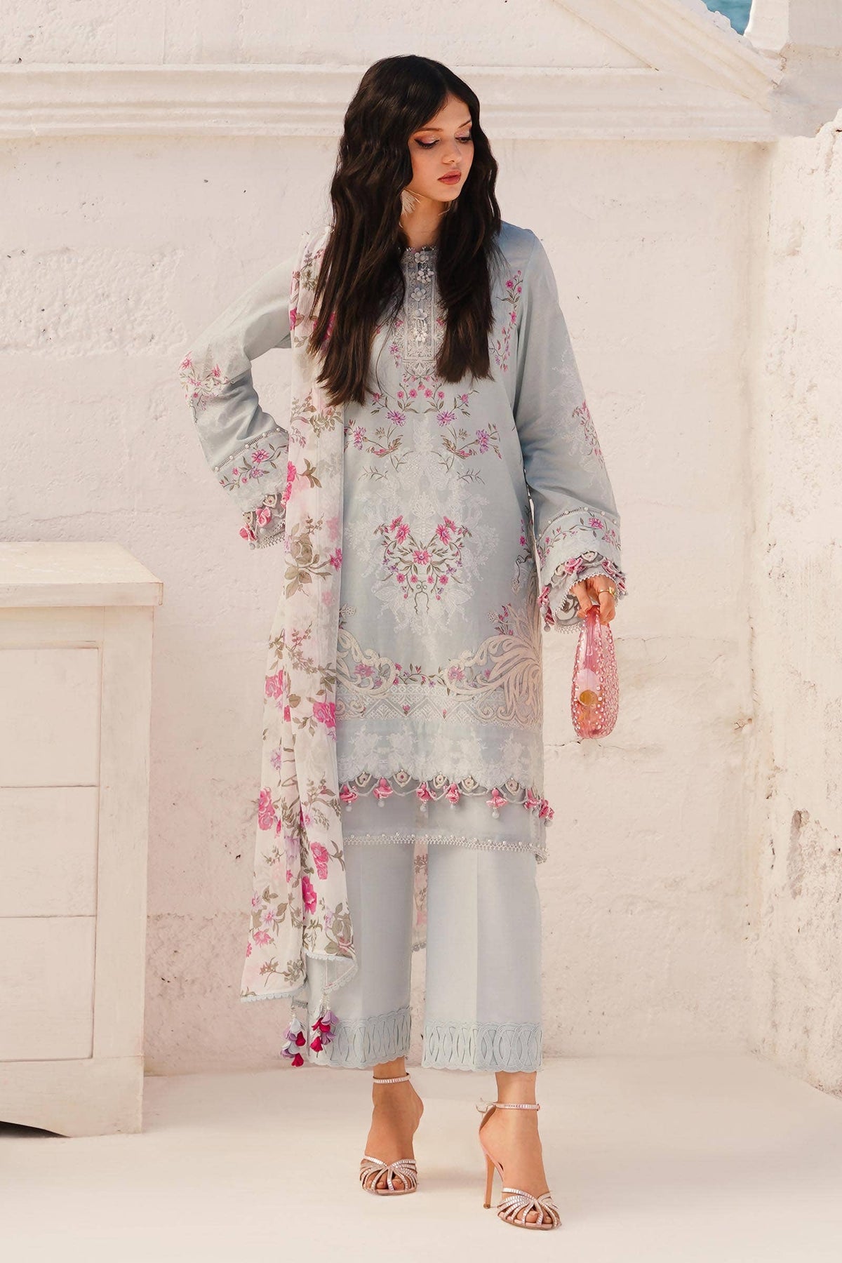 Sana Safinaz | Muzlin Spring 24 | M241-019B-CI -  Sana Safinaz Luxury - Original Designer Dress - House of Maryam