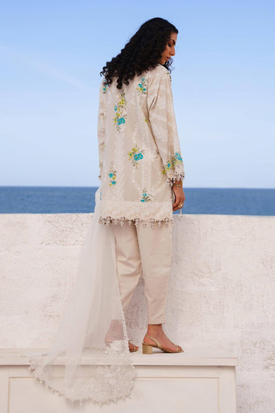 Sana Safinaz | Muzlin Spring 24 | M241-020A-CW -  Sana Safinaz Luxury - Original Designer Dress - House of Maryam
