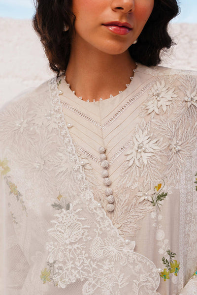 Sana Safinaz | Muzlin Spring 24 | M241-020A-CW -  Sana Safinaz Luxury - Original Designer Dress - House of Maryam