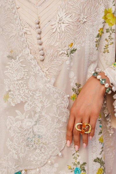 Sana Safinaz | Muzlin Spring 24 | M241-020A-CW -  Sana Safinaz Luxury - Original Designer Dress - House of Maryam
