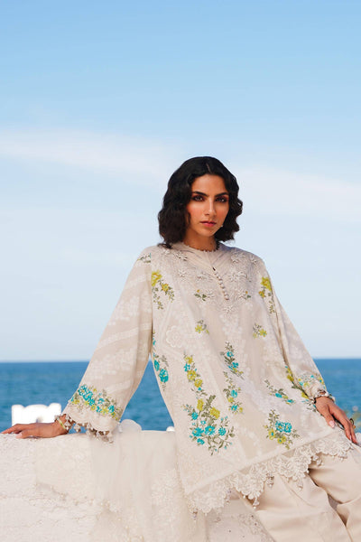 Sana Safinaz | Muzlin Spring 24 | M241-020A-CW -  Sana Safinaz Luxury - Original Designer Dress - House of Maryam
