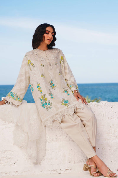 Sana Safinaz | Muzlin Spring 24 | M241-020A-CW -  Sana Safinaz Luxury - Original Designer Dress - House of Maryam