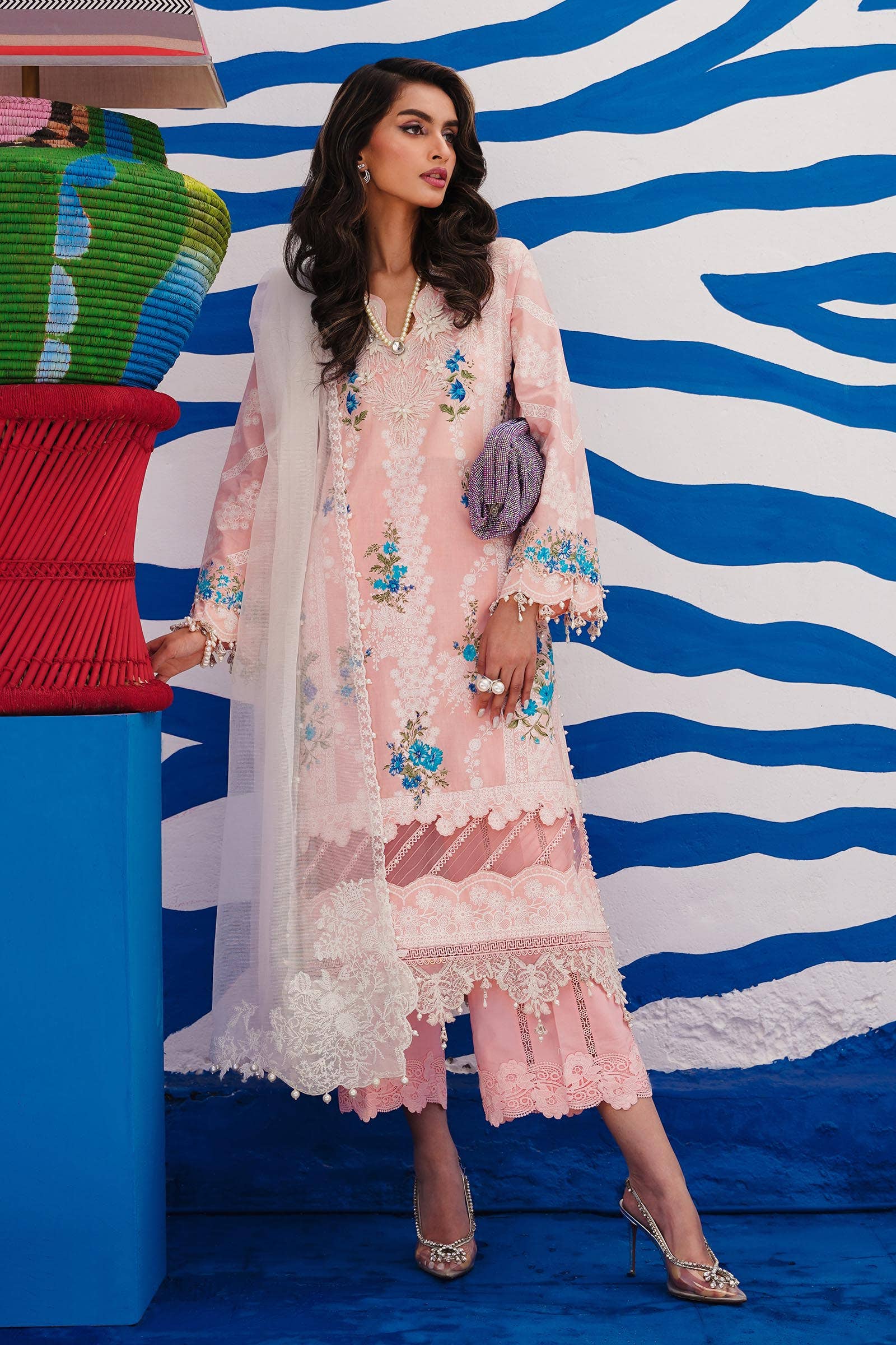 Sana Safinaz | Muzlin Spring 24 | M241-020B-CW -  Sana Safinaz Luxury -  House of Maryam