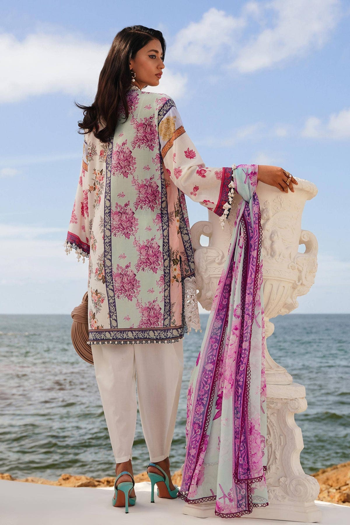 Sana Safinaz | Muzlin Spring 24 | M241-003B-CI -  Sana Safinaz Luxury - Original Designer Dress - House of Maryam