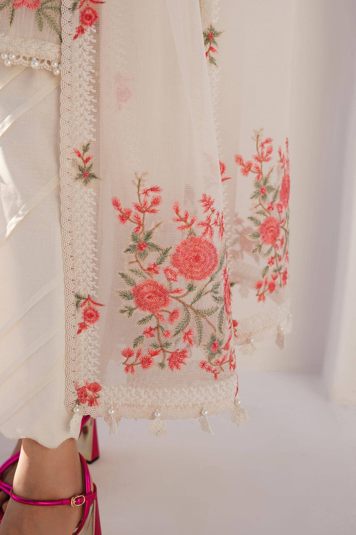 Sana Safinaz | Muzlin Spring 24 | M241-001A-CX -  Sana Safinaz Luxury - Original Designer Dress - House of Maryam
