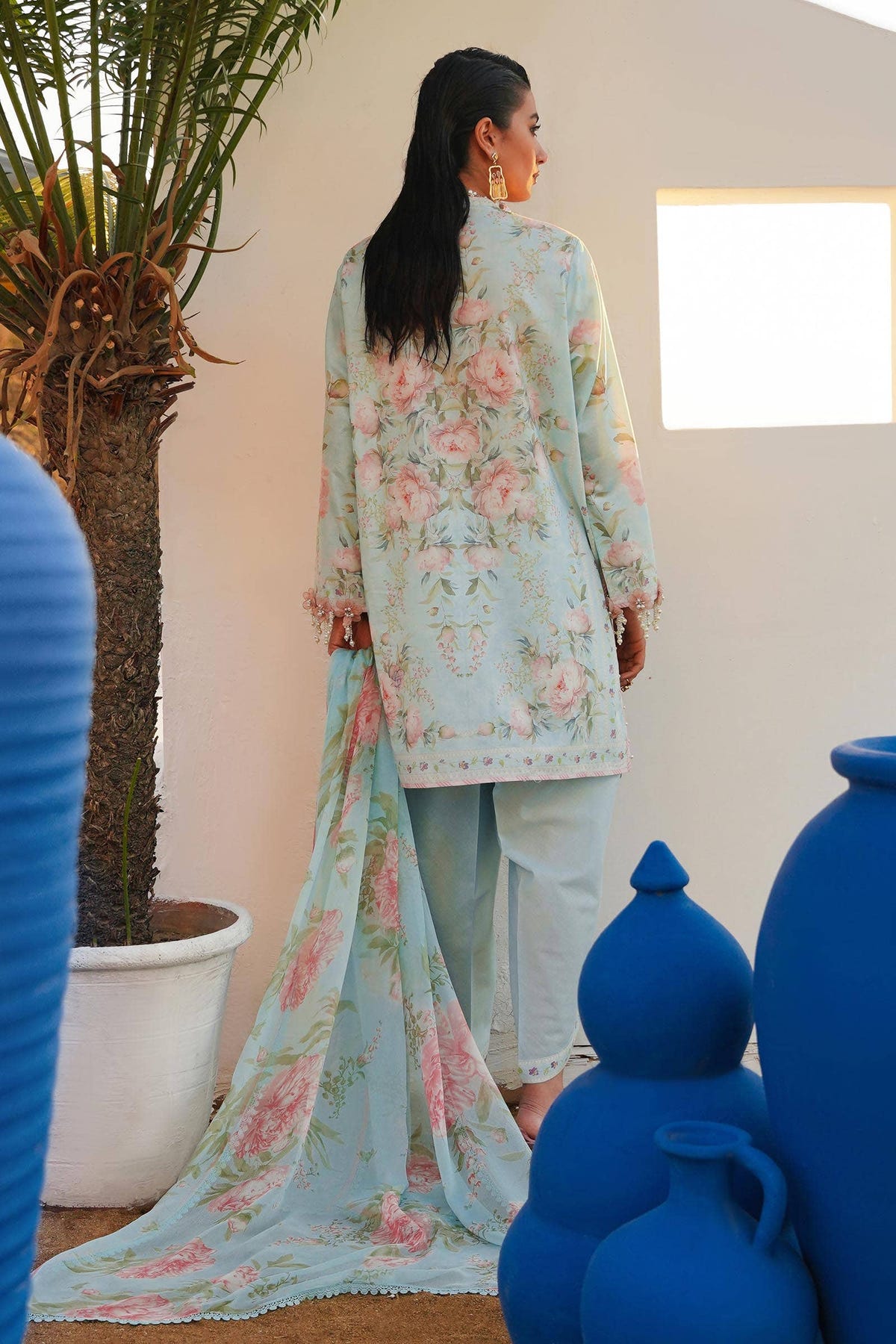 Sana Safinaz | Muzlin Spring 24 | M241-004A-CI -  Sana Safinaz Luxury - Original Designer Dress - House of Maryam