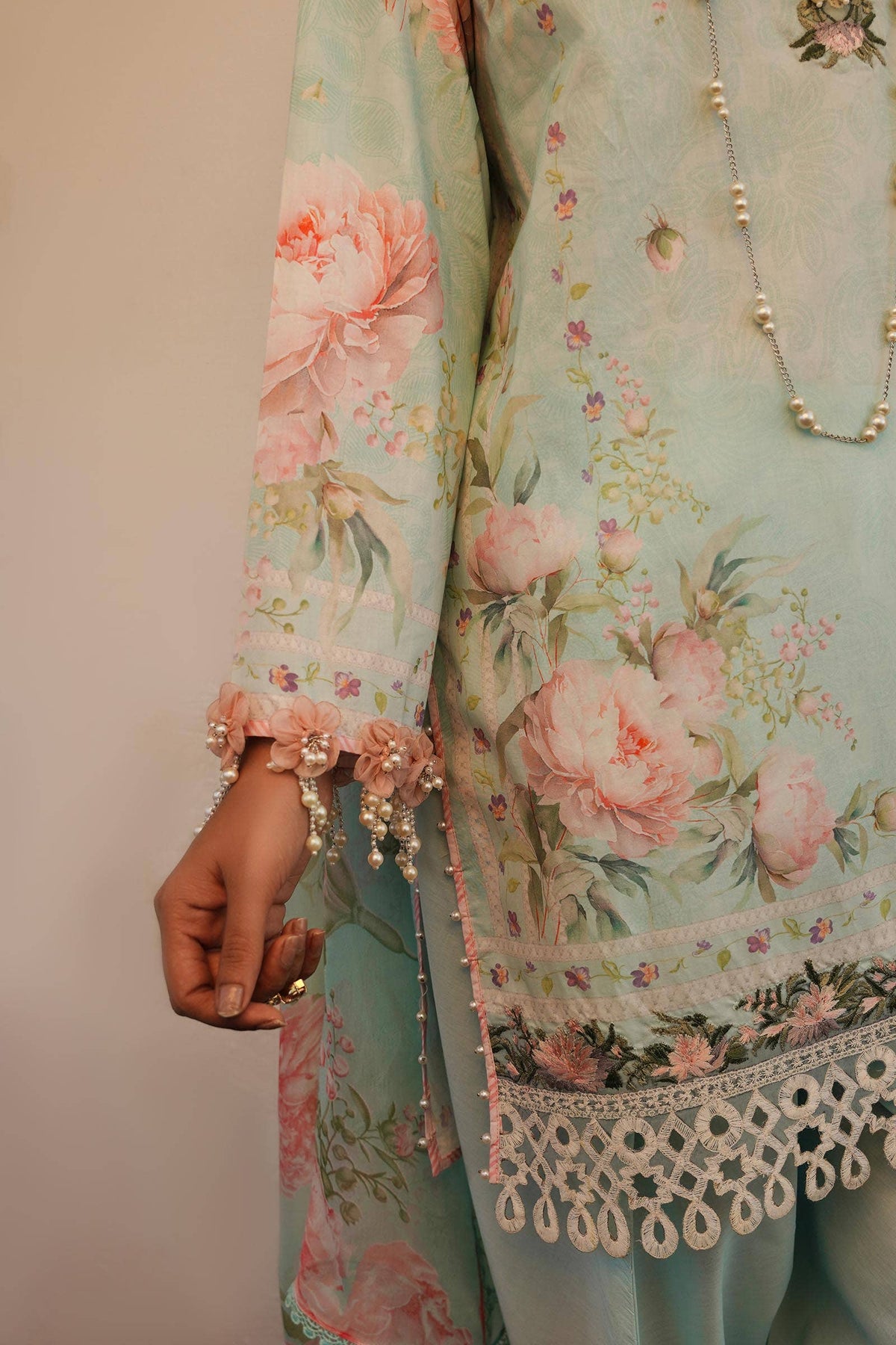 Sana Safinaz | Muzlin Spring 24 | M241-004A-CI -  Sana Safinaz Luxury - Original Designer Dress - House of Maryam