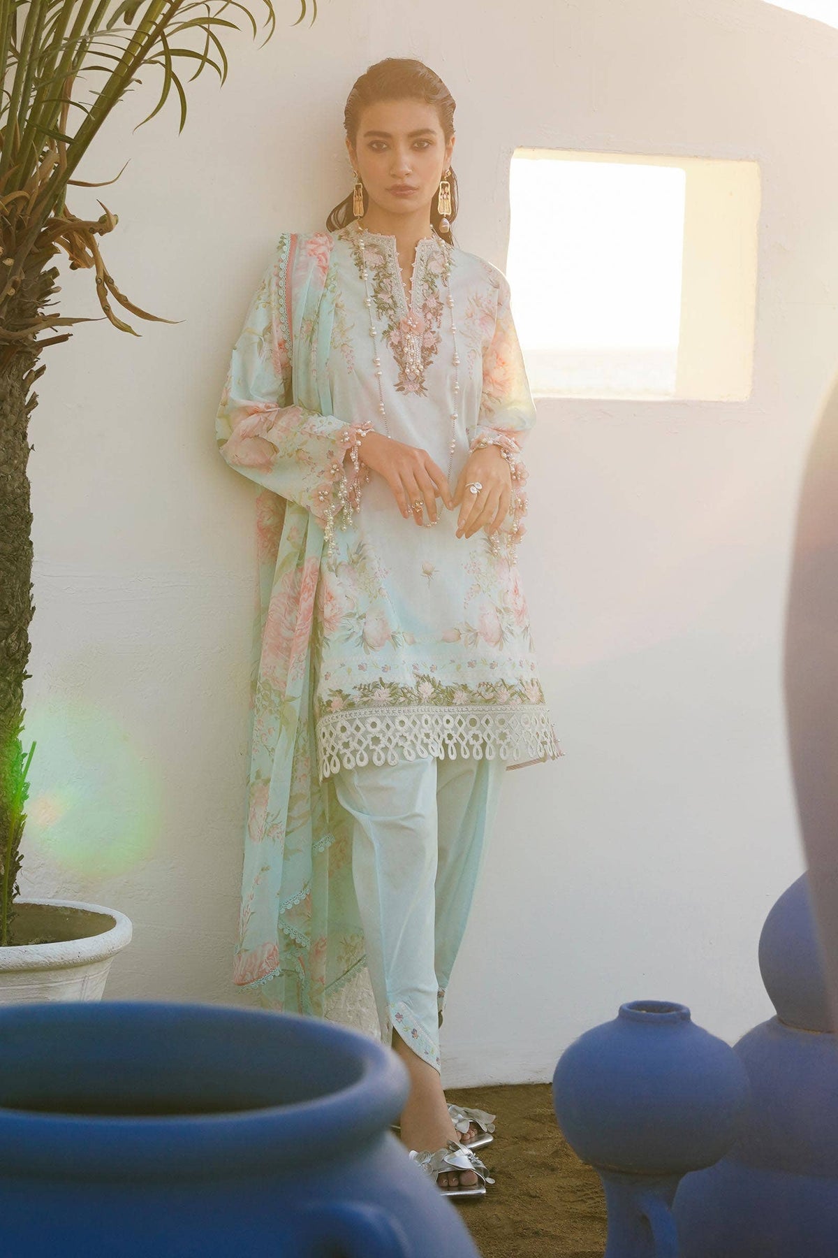 Sana Safinaz | Muzlin Spring 24 | M241-004A-CI -  Sana Safinaz Luxury - Original Designer Dress - House of Maryam