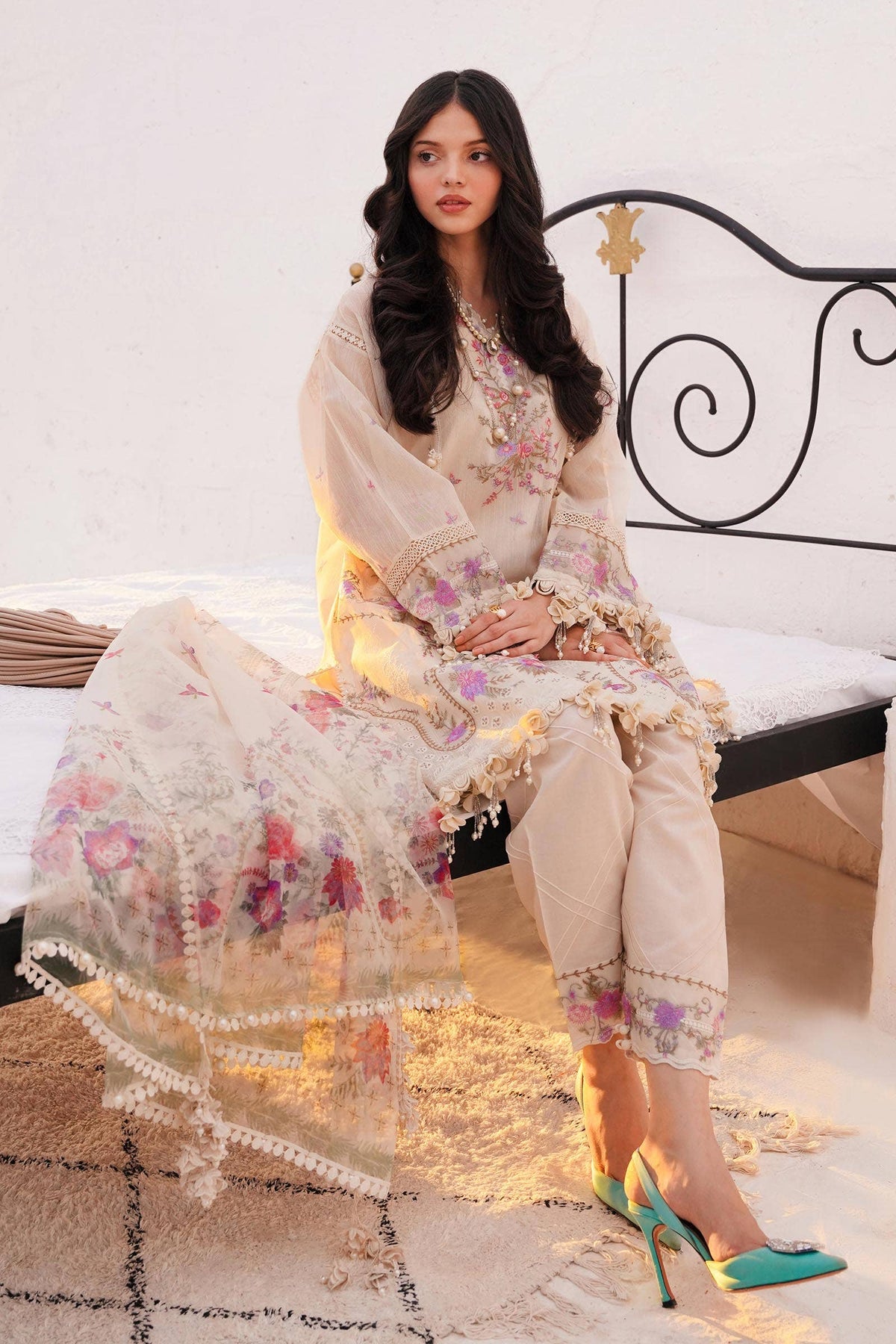 Sana Safinaz | Muzlin Spring 24 | M241-005A-CL -  Sana Safinaz Luxury - Original Designer Dress - House of Maryam