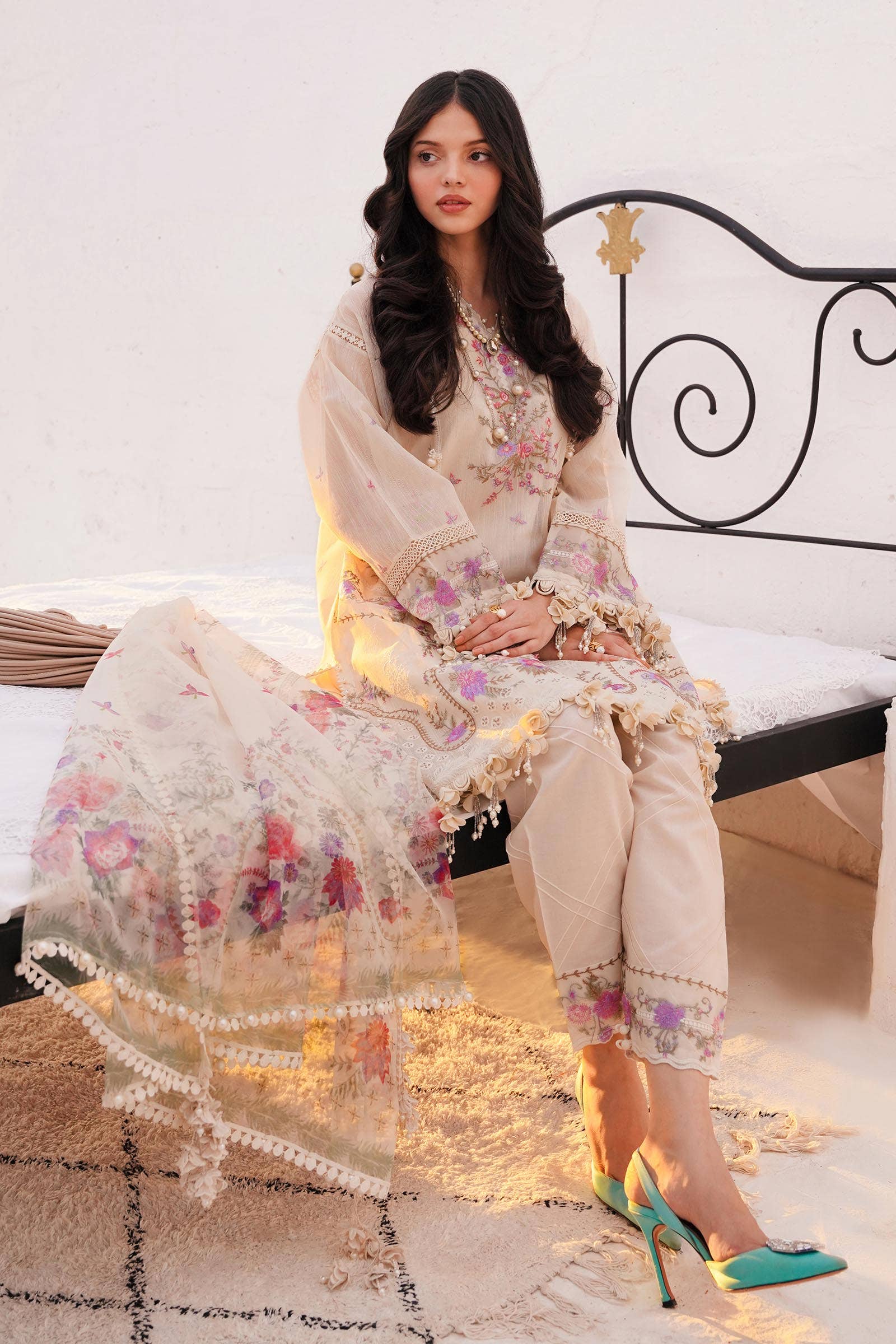 Sana Safinaz | Muzlin Spring 24 | M241-005A-CL -  Sana Safinaz Luxury -  House of Maryam