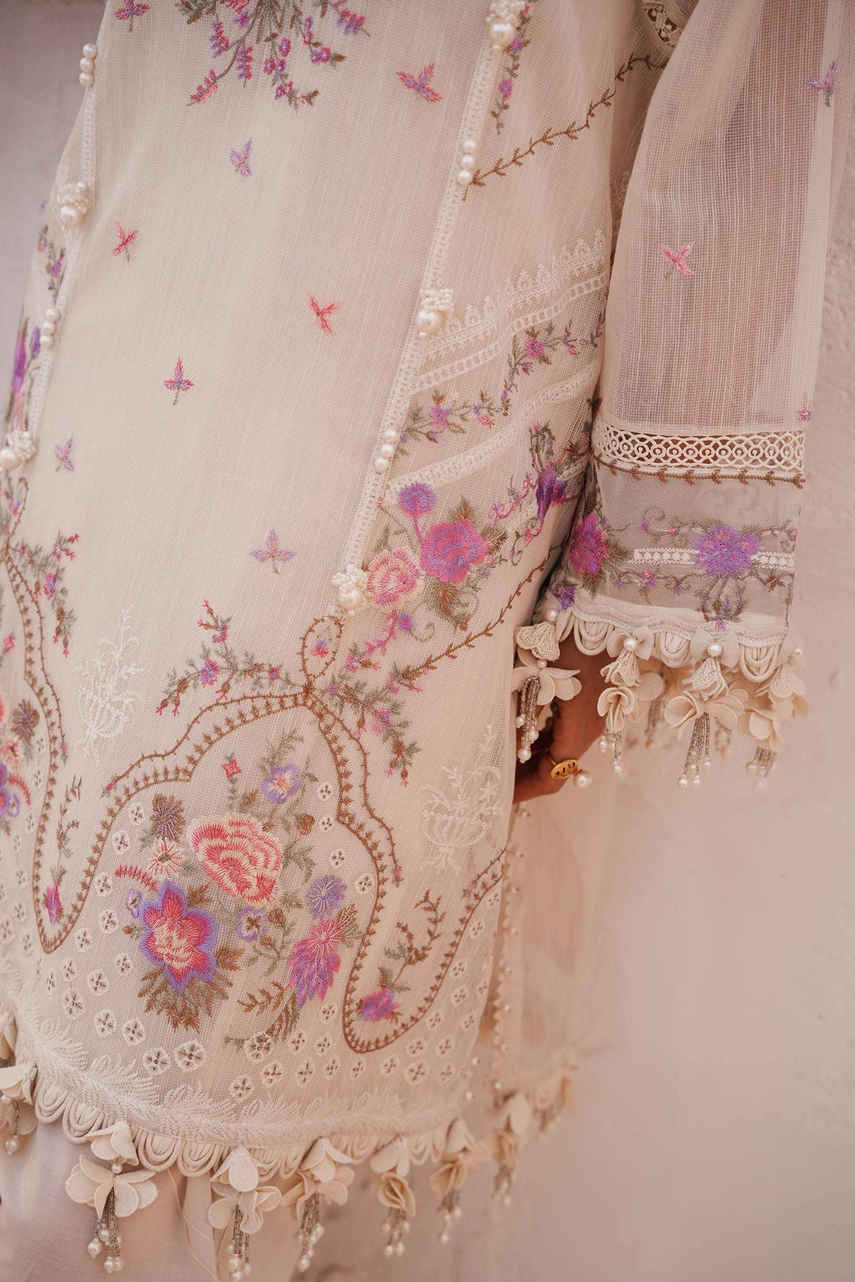Sana Safinaz | Muzlin Spring 24 | M241-005A-CL -  Sana Safinaz Luxury - Original Designer Dress - House of Maryam