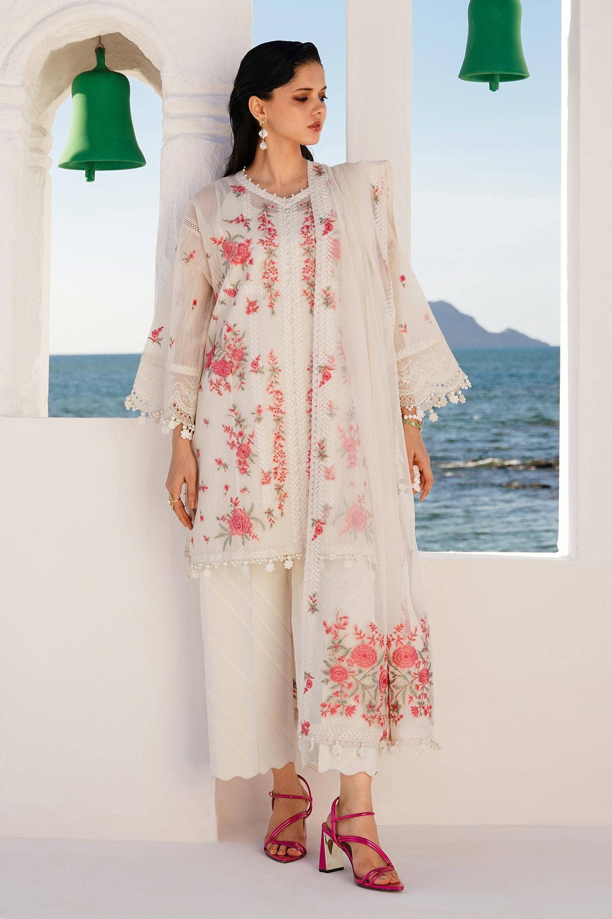 Sana Safinaz | Muzlin Spring 24 | M241-001A-CX -  Sana Safinaz Luxury - Original Designer Dress - House of Maryam