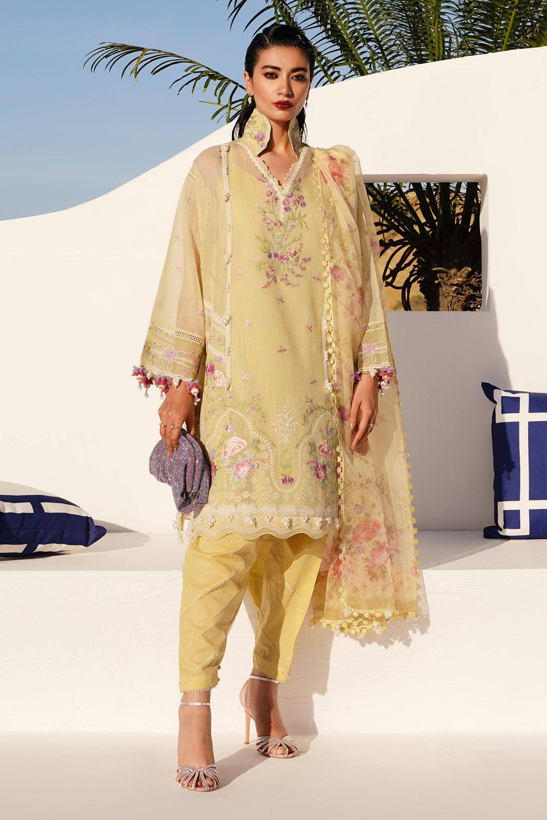 Sana Safinaz | Muzlin Spring 24 | M241-005B-CL -  Sana Safinaz Luxury -  House of Maryam